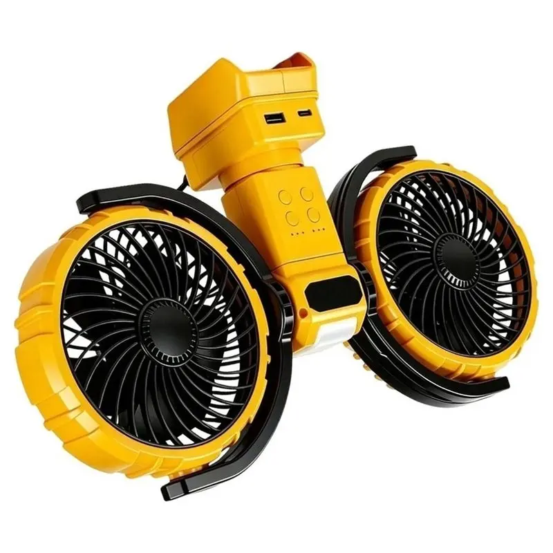 A69X-Outdoor Camping Fan Table 3 Speed Adjustment Portable Air Circulator For Dewalt 20V Battery Pin Support
