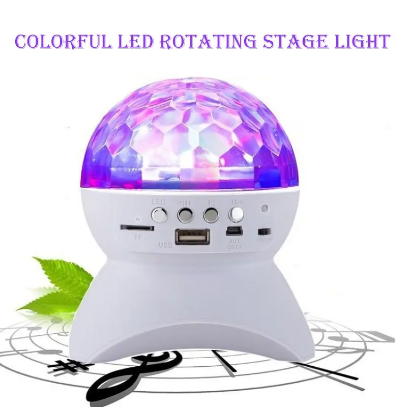 Bluetooth Acoustic Light Projection Light Dance Table Light Led Colorful Light Ktv Dazzling Light Rotating Small Magic Ball