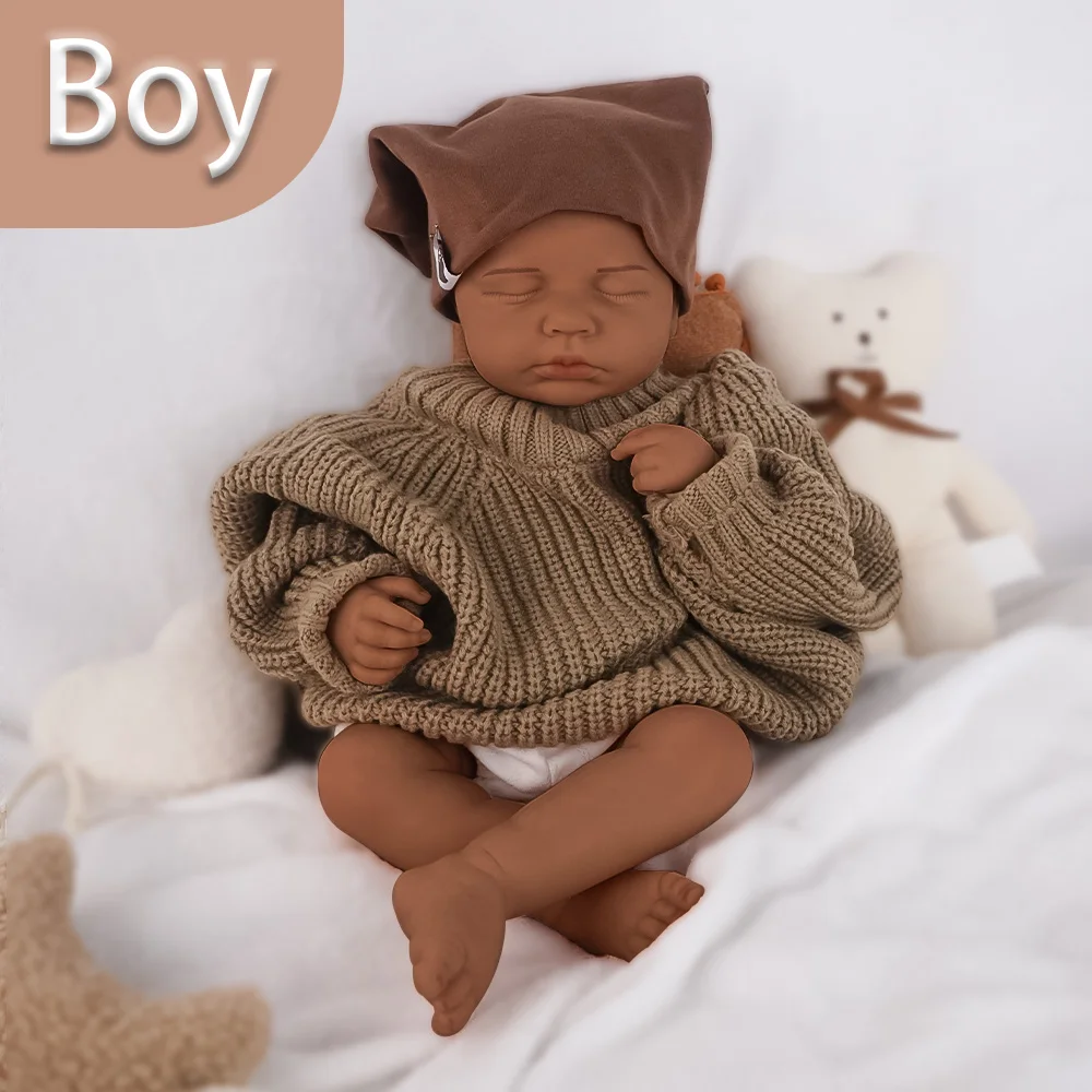 

18,9 дюйма, 3,1 кг, твердый силикон медицинского класса для всего тела, милая кукла реборн, детская кожа, как прикосновение, моющаяся для коллекции | Подарок