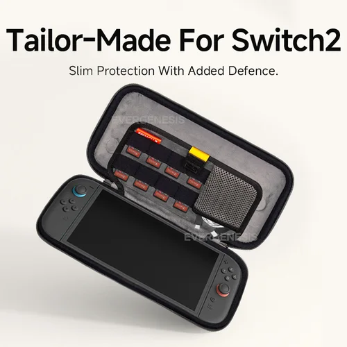 Imagen 2 del producto Savage Raven de Skull & Co. Estuche de transporte para Switch 2 Bolsa de viaje Accesorios NS Funda protectora Contiene 8 cartuchos de juegos