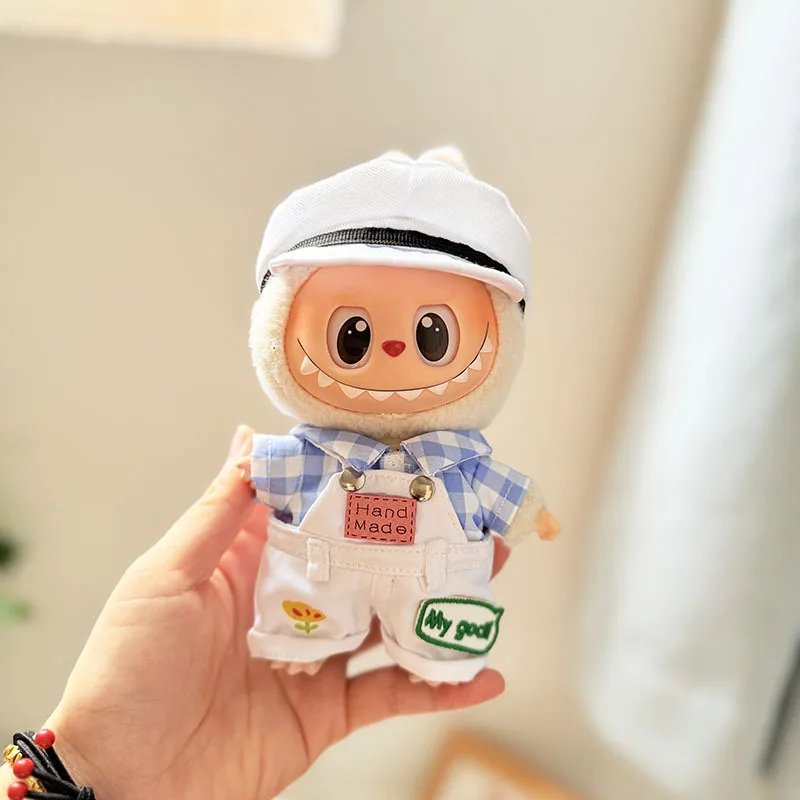 

17cm Labubu 1-3 Gen Doll Outfits | Dream Captain Suspender Pants | Clothes for Labubu Plush Pendants Accessories