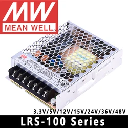 Mean Well LRS-100 Series Switching Power Supply Meanwell 100W PSU LRS-100-3.3V/5V/12V/15V/24V/36V/48V