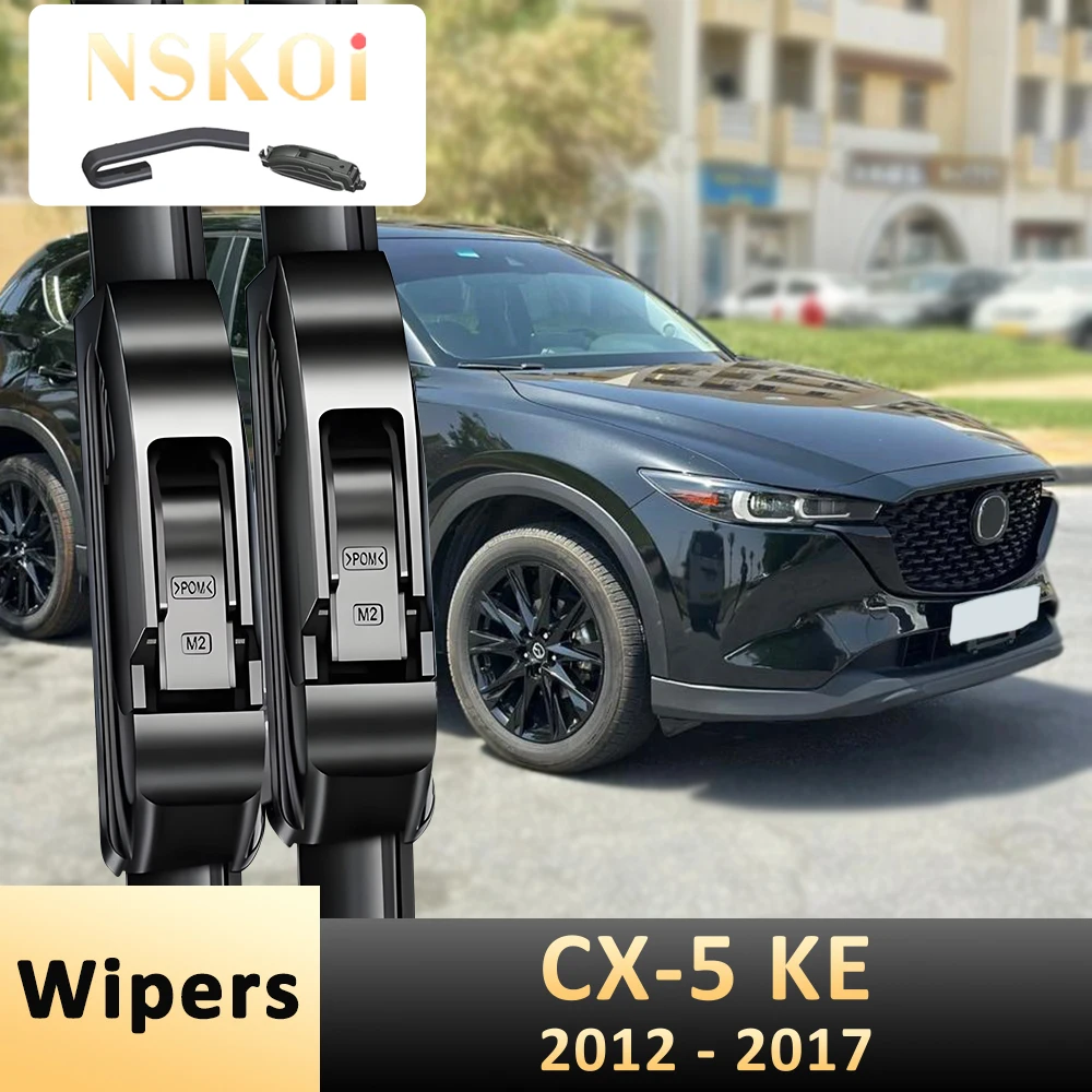 Für Mazda CX-5 CX5 KE Frontscheibenwischer 2012-2017 2013 2014 2015 2016 Windschutzscheiben-Bürsten Zubehör 24'' +18