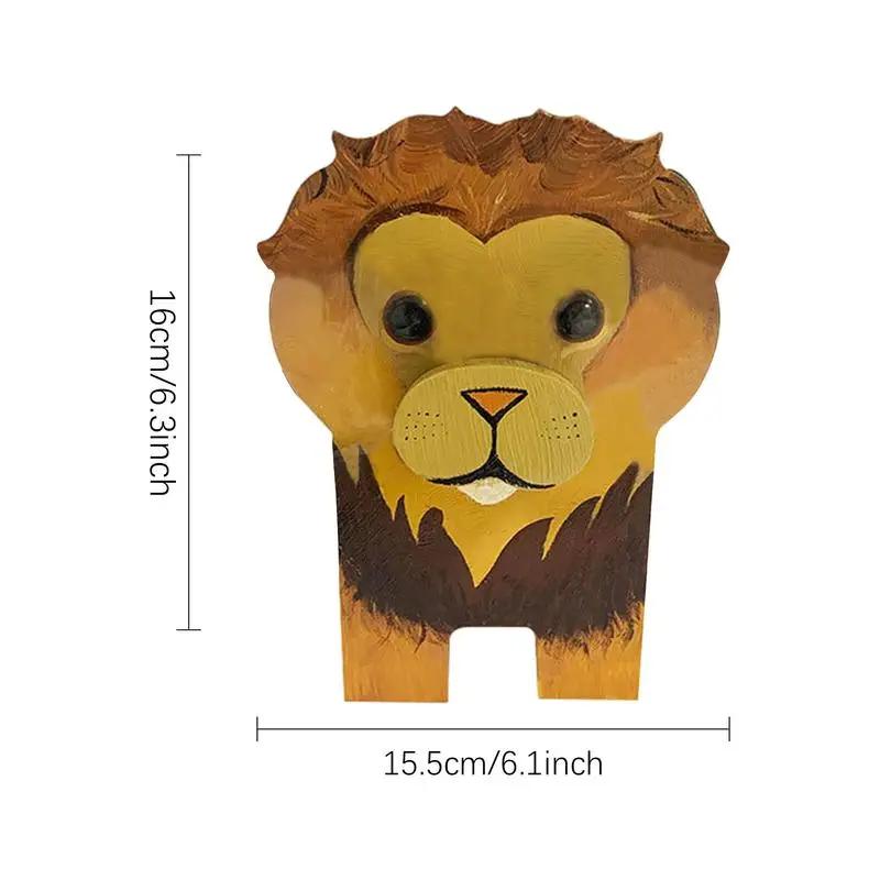 3D Kawaii Animal Glasses Rack Cute Cartoon sculture occhiali da sole espositore scaffale occhiali Stand gioielli porta legno vetrina