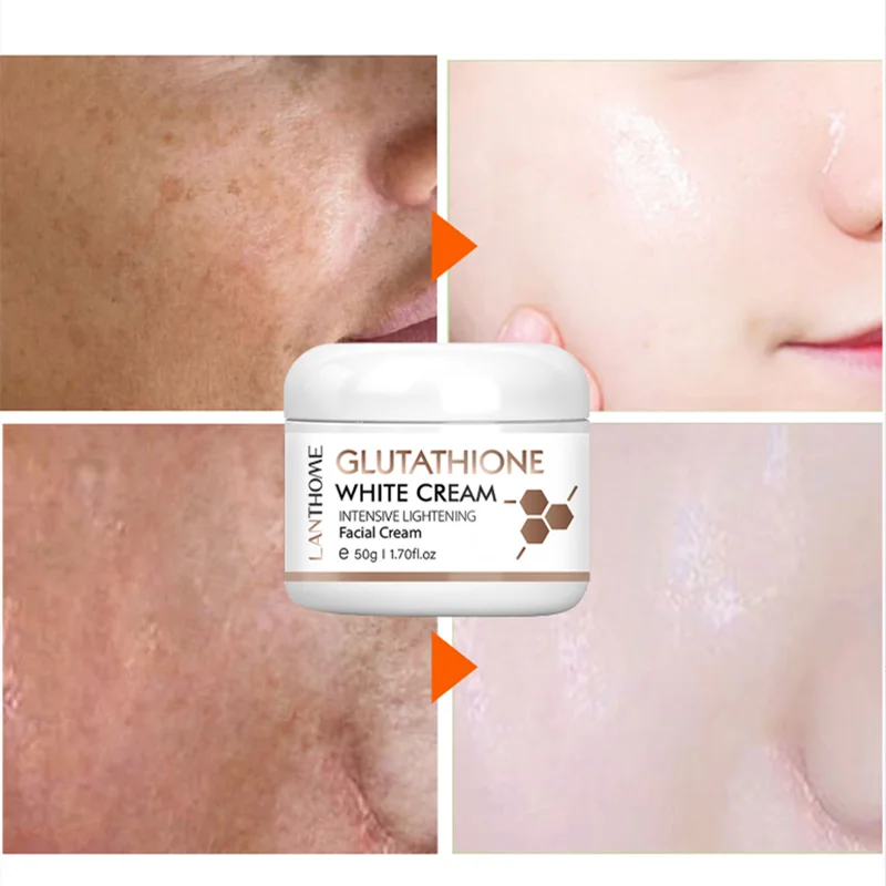 Glutathione Face Cream Mild Glutathione For Skin Whitening 1.76Oz Face Lotion Tighten Skin Restore Elasticity Nourish Clean