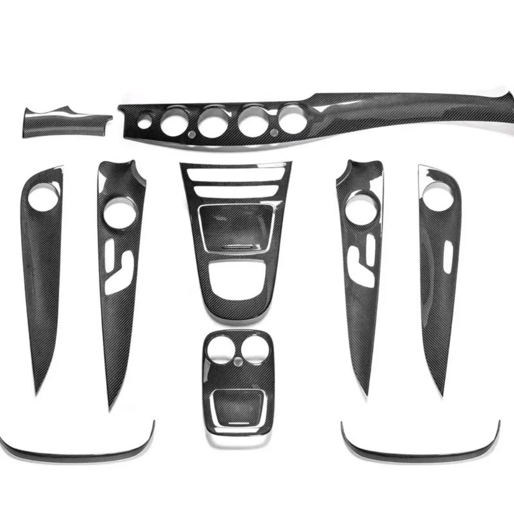 Carbon fiber Car interior trims for Mercedes Benz E-class W213 18-22 Air conditioning panel interior Auto interior