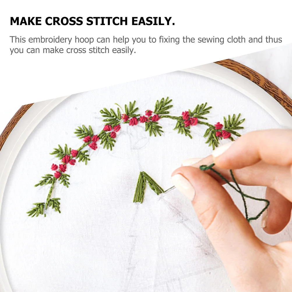

4pcs Hoops Embroidery Hoops Reusable ABS Plastic 7 5CM 10CM 14CM 17CM Cross Stitch Circles DIY Sewing Craft Tool