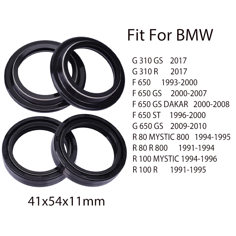 41x54x11 Fork Oil Seal 41 54 Dust Seal For BMW G 310 GS R F 650GS DAKAR ST G 650 GS R 80 MYSTIC 800 R 800 R 100 MYSTIC R 2017