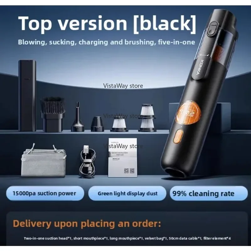 Беспроводной ручной автомобильный пылесос Супер всасывание Портативная портативная машина для бытовой уборки и всасывания «все в одном»