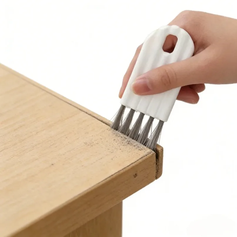 Crevice Cleaning Brush Set Hard Bristle Gap Cleaning Tool for Window Tracks for Kitchen Sink Sliding Door Tracks & Tight Spaces
