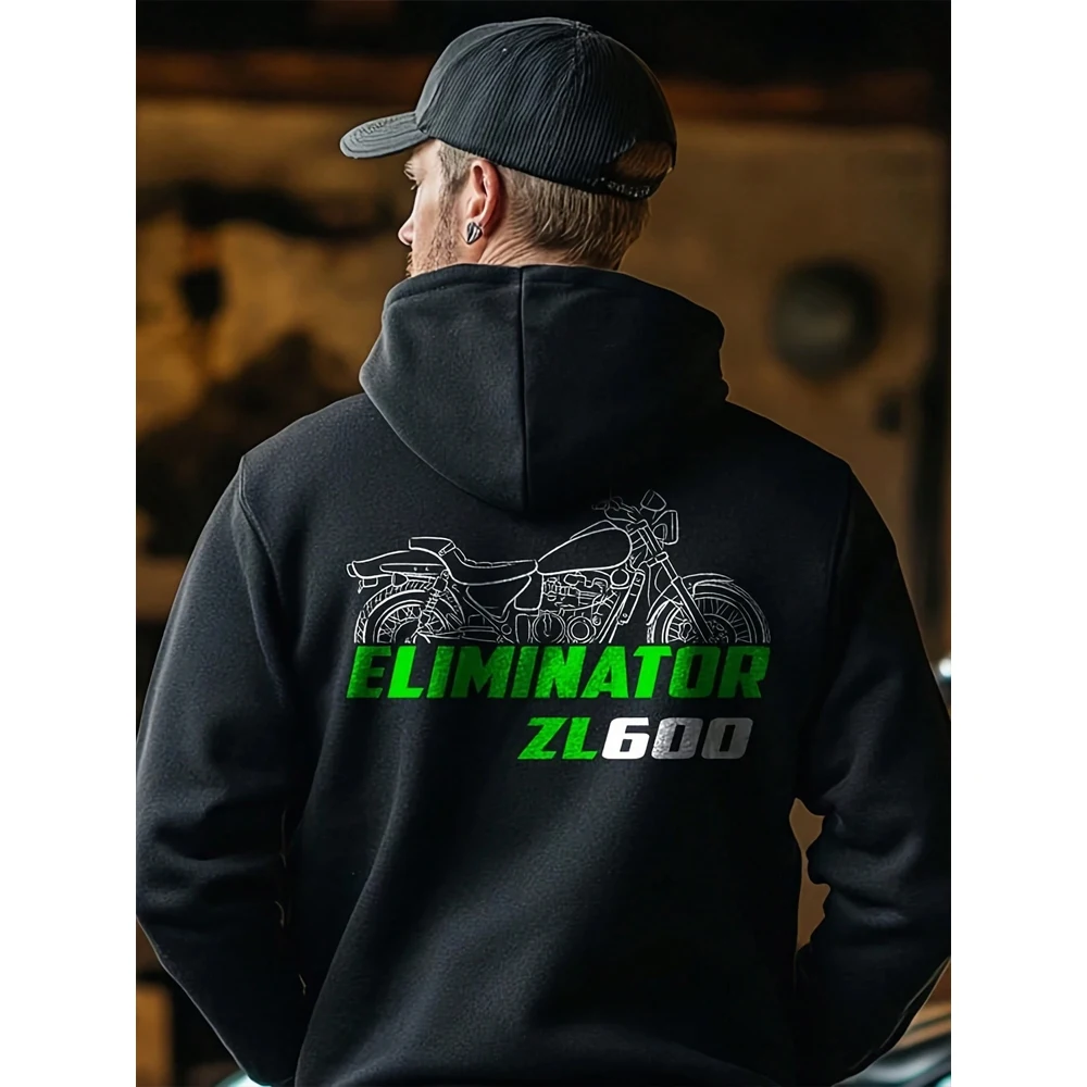 

Kawasaki ZL600 Eliminator Inspired Mens Hoodie - Motorcycle Hot Selling Loose Sweatshirt For Riders Tracksuit Unisex Clothing