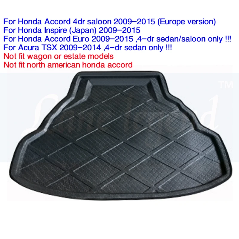 Cargo Boot Liner Rear Trunk Floor Mat Tray Carpet For Honda Accord Euro Inspire Acura Tsx 2009 2010 2011 2012 2013 2014 2015