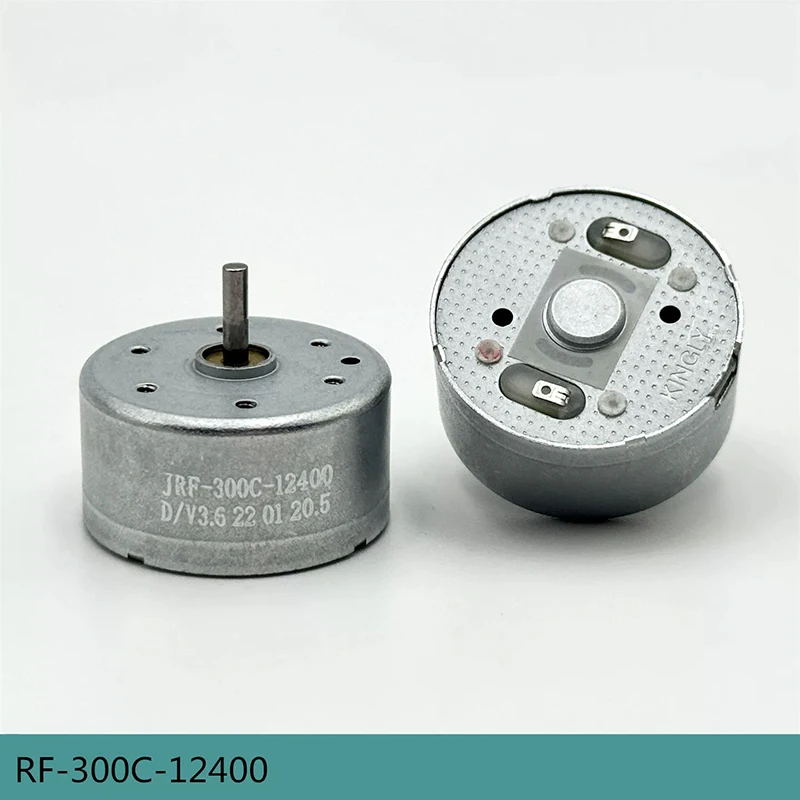 RF-300C-12400 DC 1.5V 3V 3.7V 5V 6V 8000RPM Small Mini 24mm Round Spindle Motor DIY Toy Fan Model Solar Power Hobby