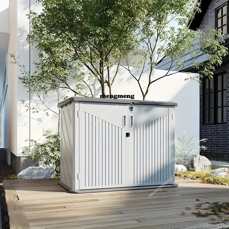 Modern Courtyard Outdoor Storage Cabinet Nordic Garden Storage Tool Cabinet Balcony Box Outdoor Furniture Cajonera Armario