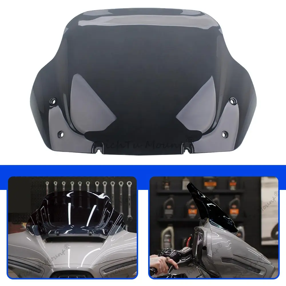

14" Motorcycle Accessories Windscreens Smoke Windshield Fit For Harley Street Glide FLHX/I models 2024 2025 -later