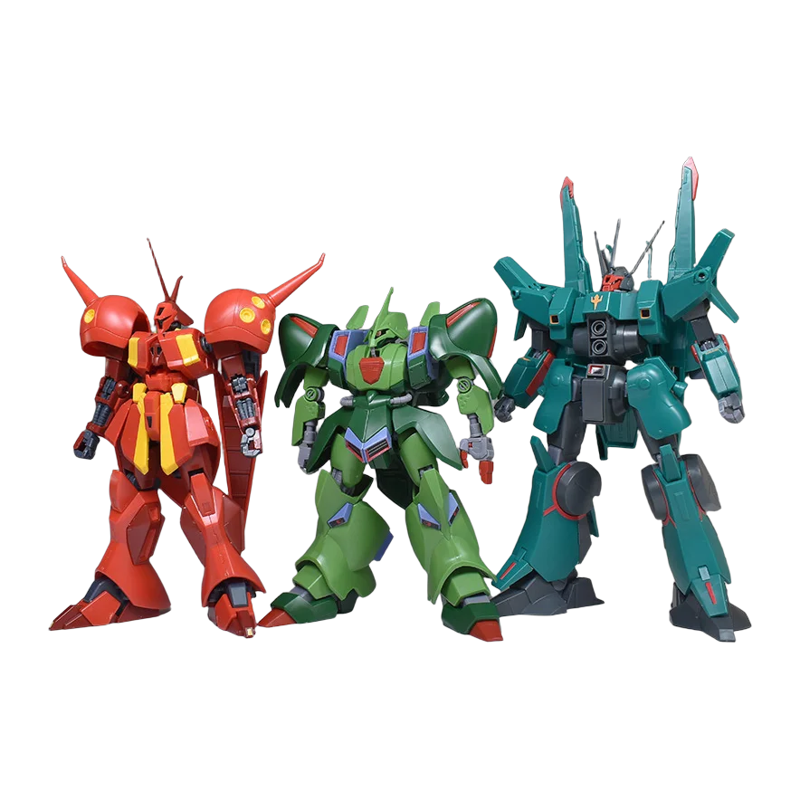 반다이 오리지널 모바일 슈트 건담 HGUC AMX-101 GALLUSS-J 조립 모델 애니메이션 액션 피규어 어린이를위한 장난감 선물