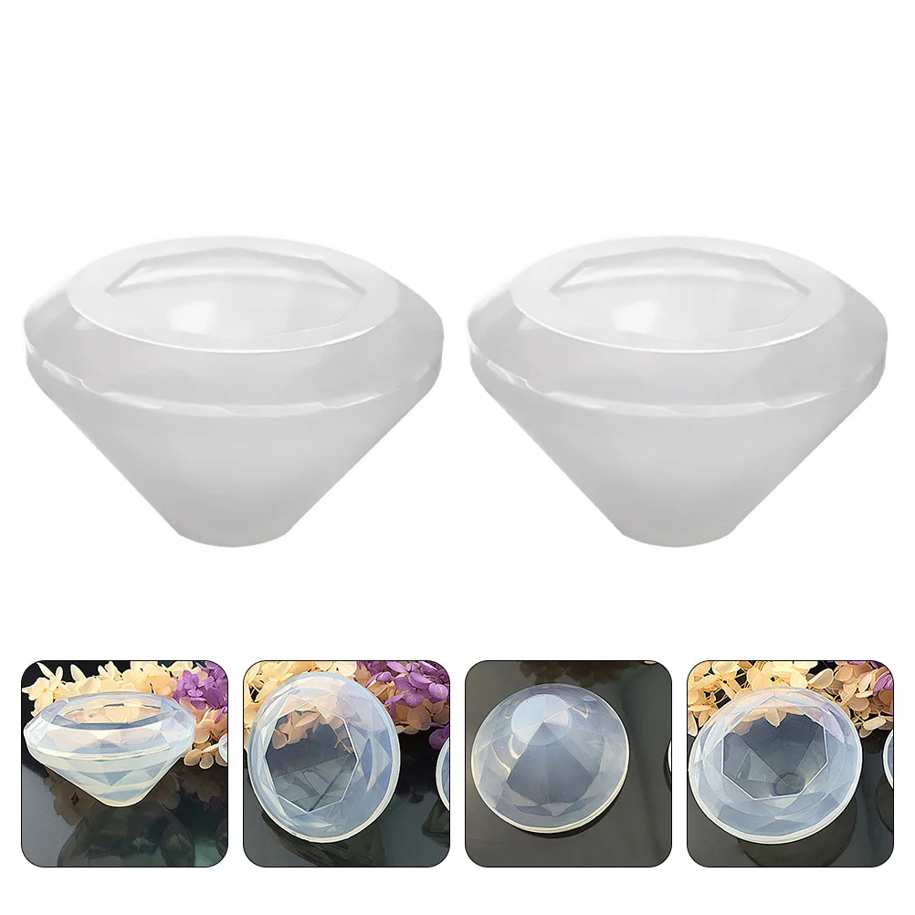 

2pcs Diamond Silicone Mold Premium Diy Crystal Epoxy Craft Casting Mold For Kids Adults Animal Plant Art Decor Handicrafts
