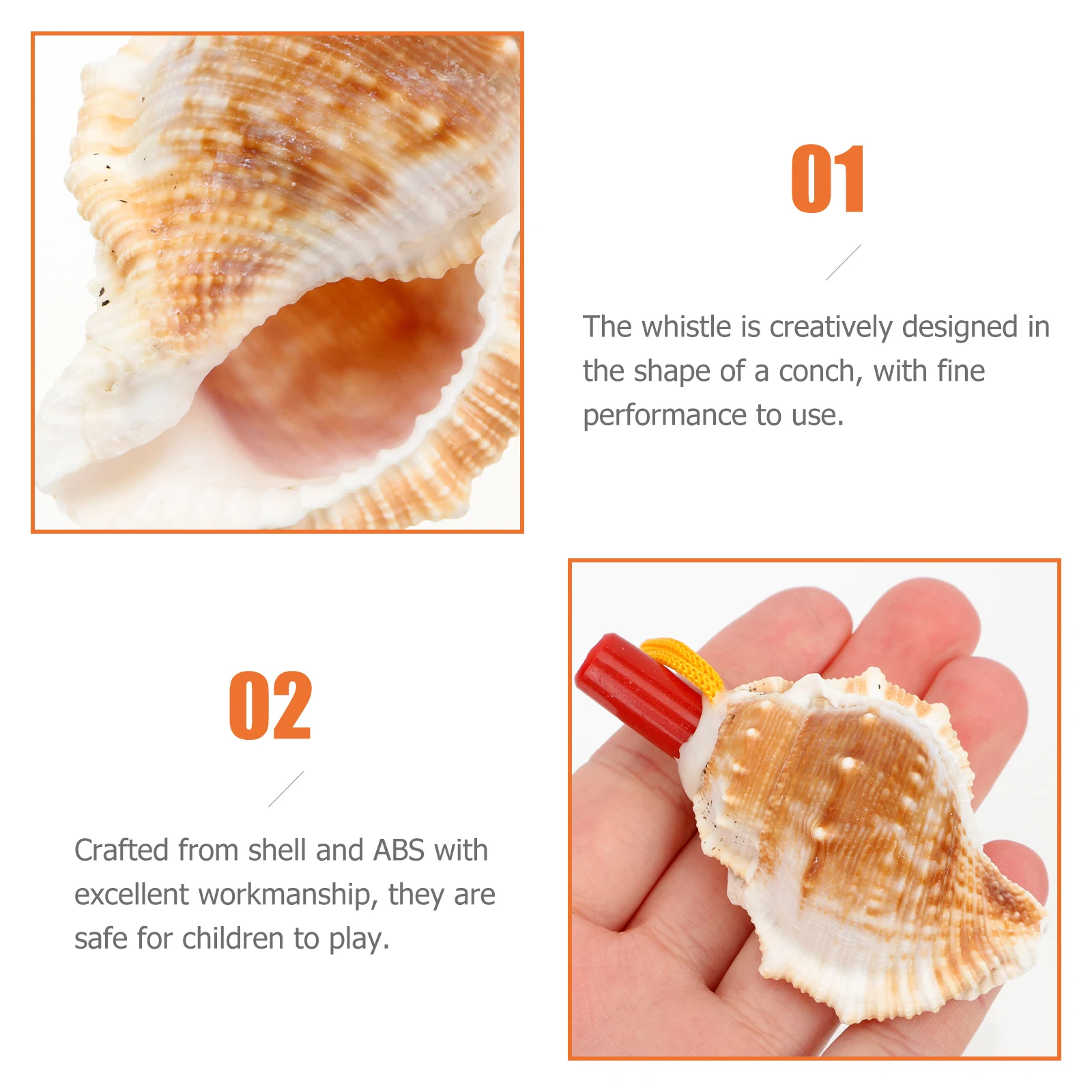 

10 Pcs Conch Shell Whistles 7 8 Cm Kids Toys Bright Colors Birthday Gifts Party Decorations Musical Instruments