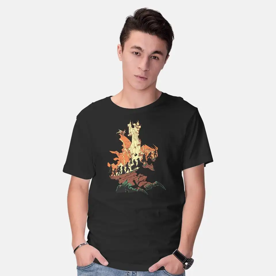 Unfinished Ruin Anime Graphic T-shirts for Men Clothing Women Short Sleeve Tees Vintage High Quality 100%Cotton