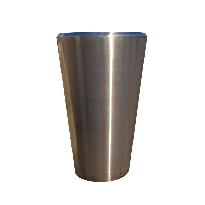 304 stainless steel outdoor flower box combination, municipal engineering garden landscape flower pot simple brushed metal flowe