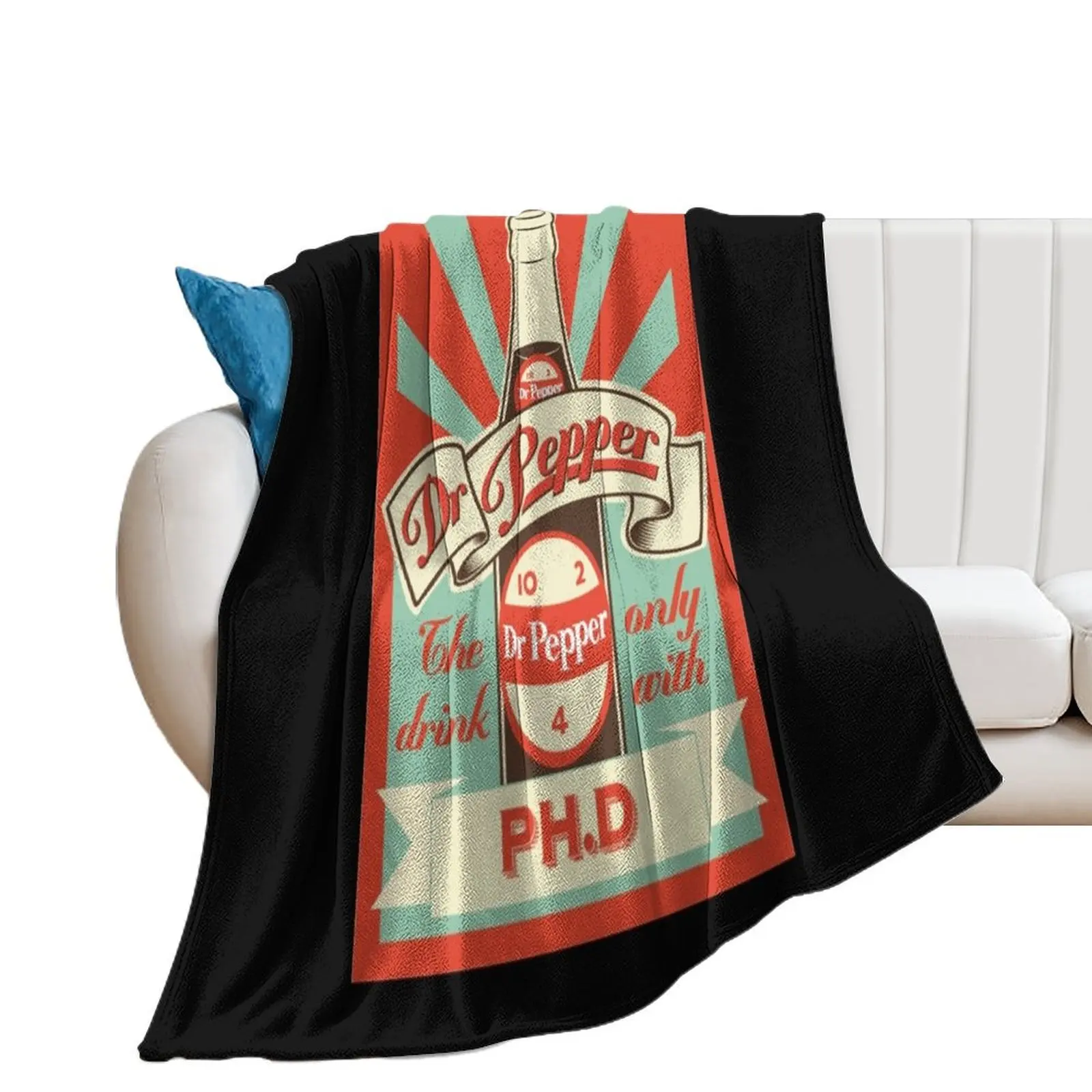 Dr. Pepper Vintage Throw Blanket Custom Heavy Soft Big For Sofa Thin Blankets