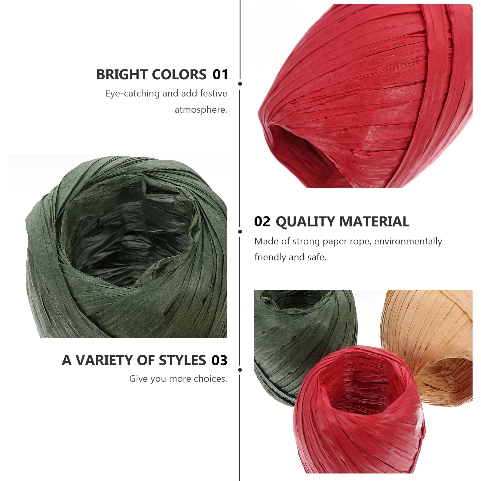 

Paper Rope Decoration Ribbon Gift Wrapping Manual Thread Packing DIY Craft Project Home Decor Environmental