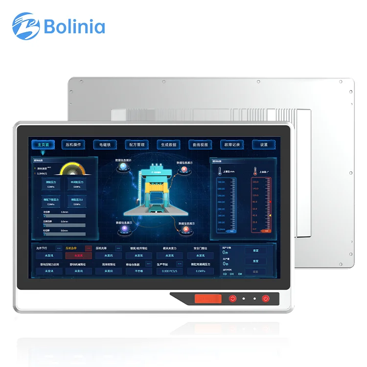 

Bolinia IP65 10"15.6" Aluminum Industrial All-in-One PC Fanless & Anti-Dust/Smudge Wall-Mounted TouchScreen OEM/ODM Customizable