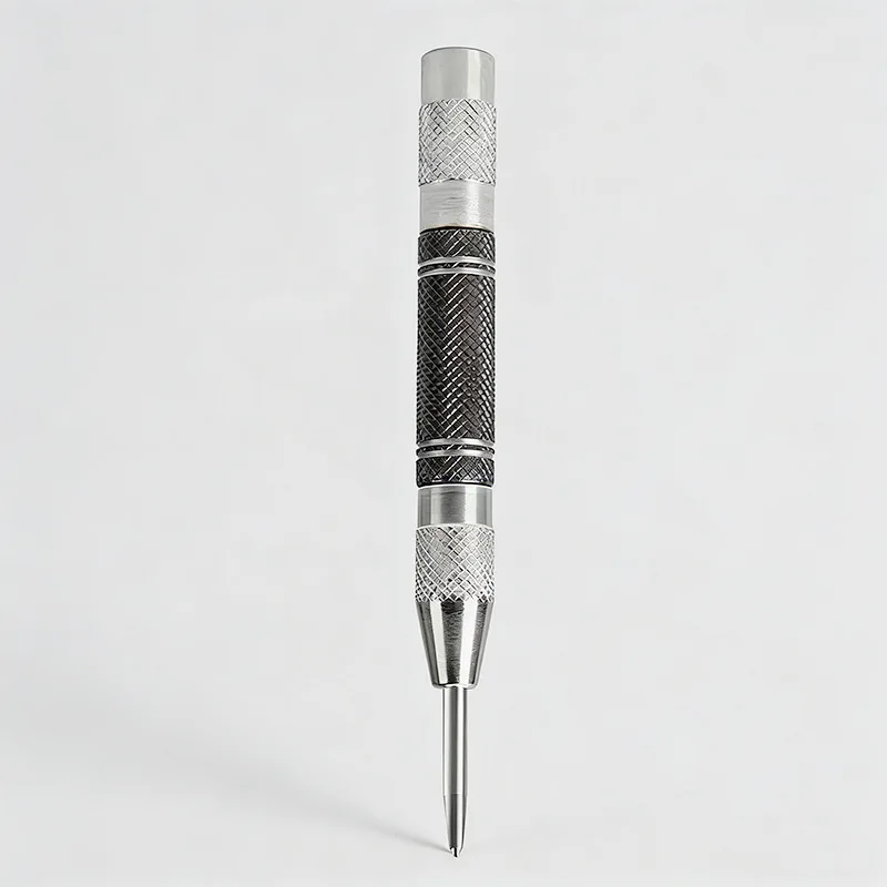Auto Center Puncher Hole Marker Wood Metal Steel Spring Load Kerner Drill Locator Heavy Duty Punch Carpentry Automatic Hand Tool