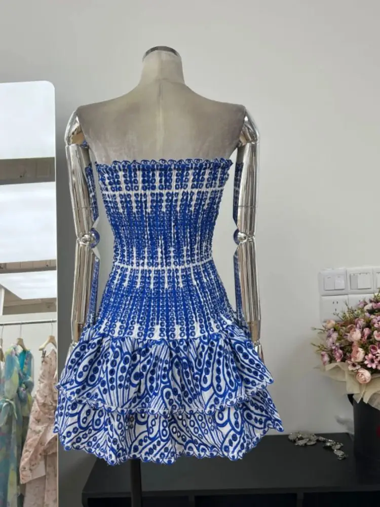 Venda quente em camadas bainha sexy vestido para mulheres sem alças sem mangas sem costas cocktail mini vestidos boate roupas de aniversário