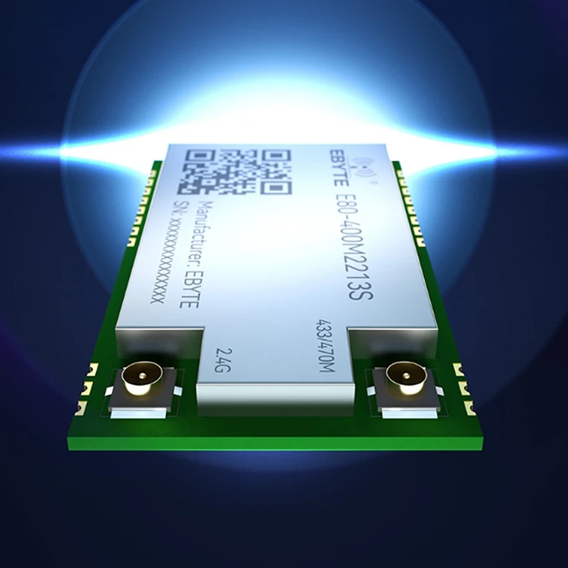 LR1121 LoRa Wireless Module Dual-Band Sub-G 433/868/915/2.4G SMD TCXO EBYTE E80-400M/900M2213S IPEX Stamp Hole SPI RF Module