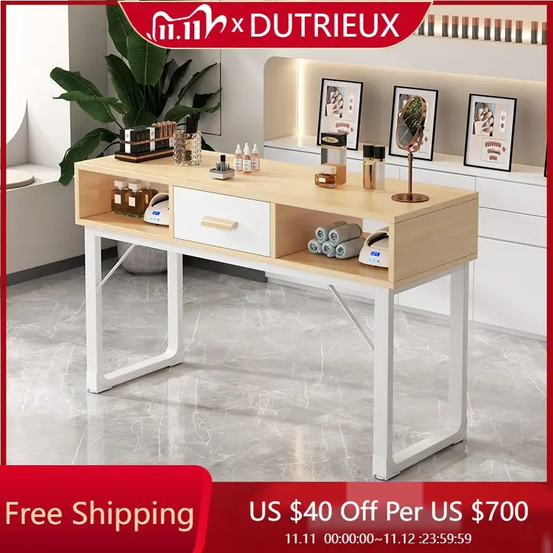 

Quality Minimalist Nail Desk Waterproof Easy Clean Professionals Organizer Nail Table Workstation Nordic Nageltisch Furniture