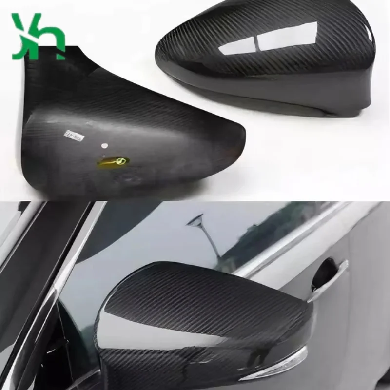 مناسبة لكزس CT ES IS GS RC RCF ملحقات خارجية أصلية مرآة الرؤية الخلفية الجانبية غطاء مرآة الرؤية الخلفية من ألياف الكربون الحقيقية
