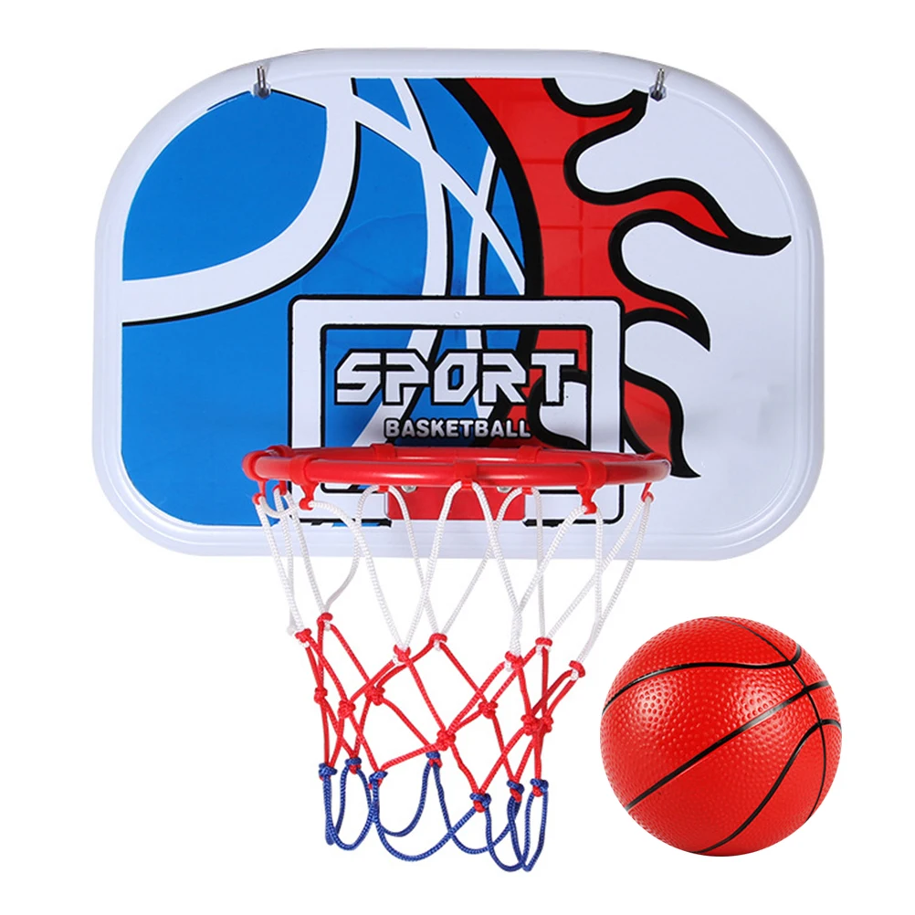 Cerceau de basket-ball intérieur pour enfants support mural jouet suspendu extérieur bleu enfant