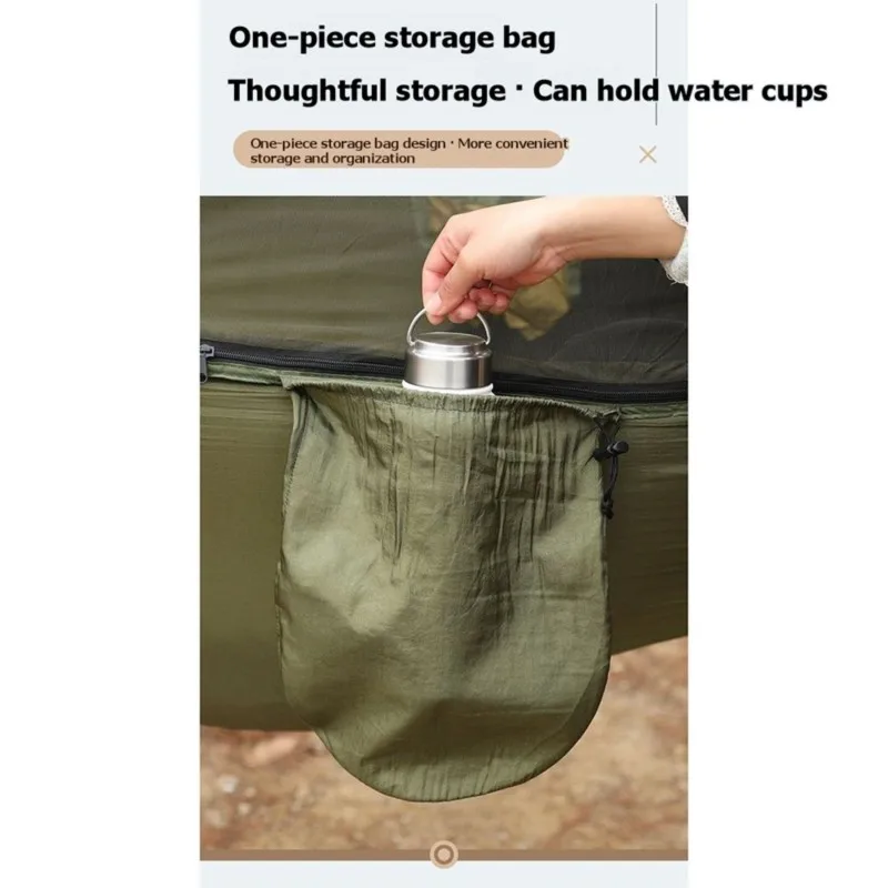 Nices Outdoor Camping Hammock with Mosquito Net, Portable Quick Setup, Durable for Hiking