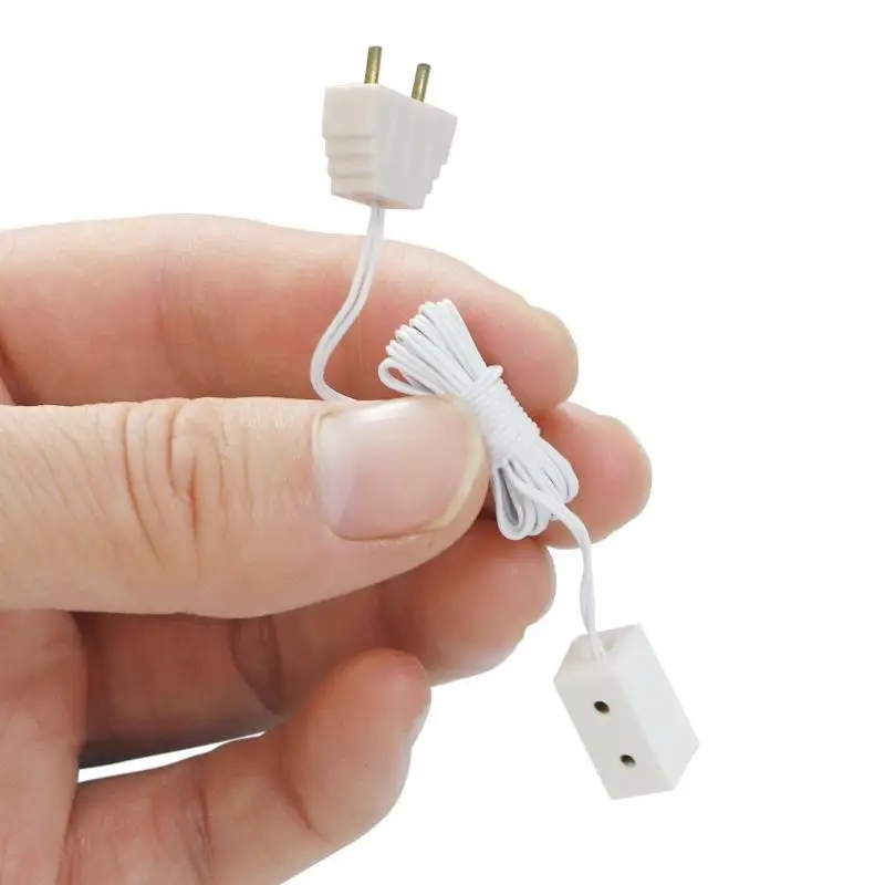 Juego de 4 luces para casa de muñecas, transformador, juguetes para juego de imitación para niños, accesorios para electrodomésticos en miniatura, 1/12