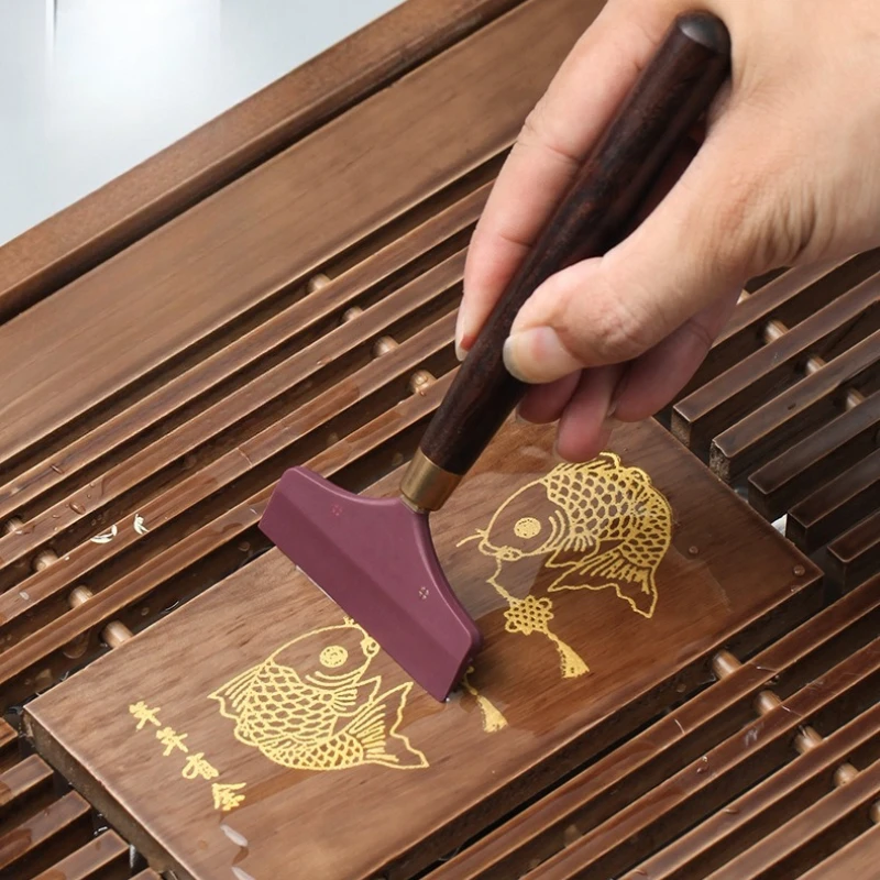 Silikon Teetablett Scheibenwischer Teebürsten Ebenholz Pu Erh Kung Fu Teezeremonie Zubehör Scheibenwischer