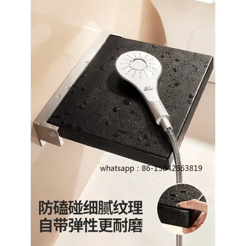 Folding Shower Chair, Non-slip Safety Seat for Elderly Pregnant Women, Bathroom Accessory