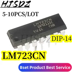 5-10PCS/Lote LM723CN LM723 DIP Adj. Regulador de voltaje IC 2-37V 150mA nuevo Original