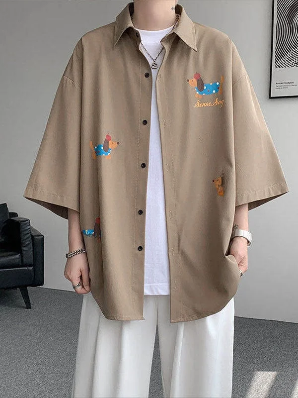 

Men's Ice Silk ort Sve irt Loose Fit Summer Faion Brand Large Size f Sve Cool Feeling Sun Protection irt Jaet