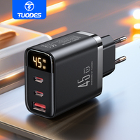 Tuodes 45w GaN Charger PPS PD USB Type C Fast Charging QC4.0 Quick Charge For iPhone 16 Macbook Air Tablet Samsung Xiaomi Laptop