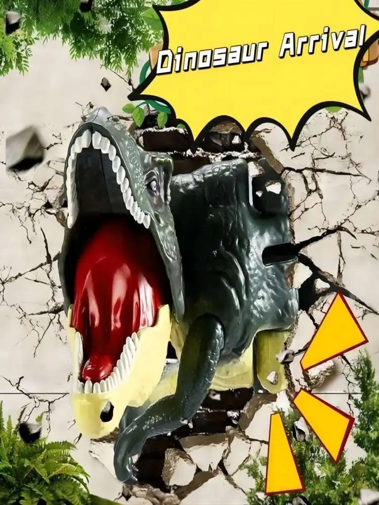 

Bitefury The T-Rex Pull To Press Shaking Head Audible Dinosaur Left And Right Shaking Biting Pressure Tyrannosaurus Rex Toy Gift