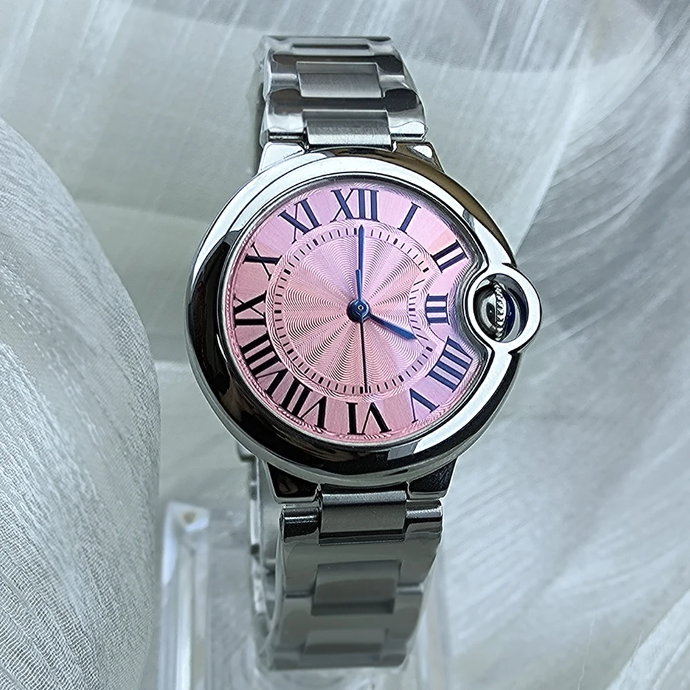 High Quality 33mm NH05 Women's Automatic Watch Stainless Steel Watch Customized Logo Watch Suitable for NH05 Movement Watch