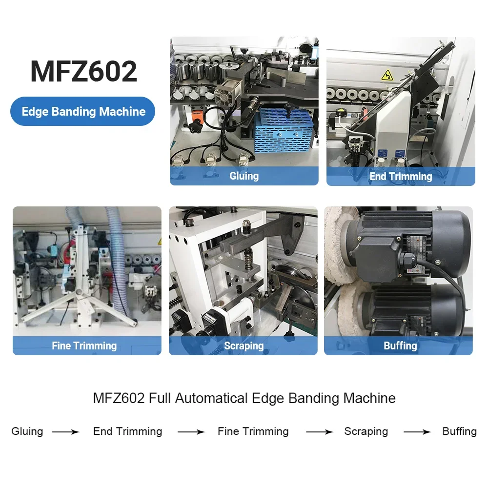 KINGISO China Factory Auto Board Edge Banding Machinery Woodworking Full Automatic Board Edge Bander For Sale