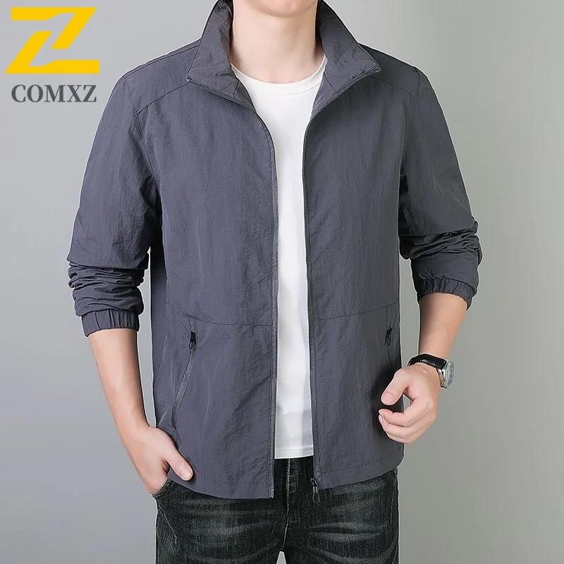 

COMXZ 2025 осенне-зимняя вельветовая куртка мужская с отложным воротником однотонное деловое повседневное теплое пальто на флисовой подкладке 2499