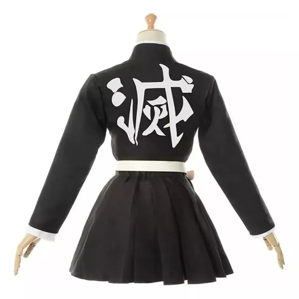 Anime Demone Slayer Kanroji Mitsuri Costume Cosplay Kimetsu No Yaiba Kanroji Mitsuri Uniformi Maschera di Halloween Per I Bambini Festa Per Adulti