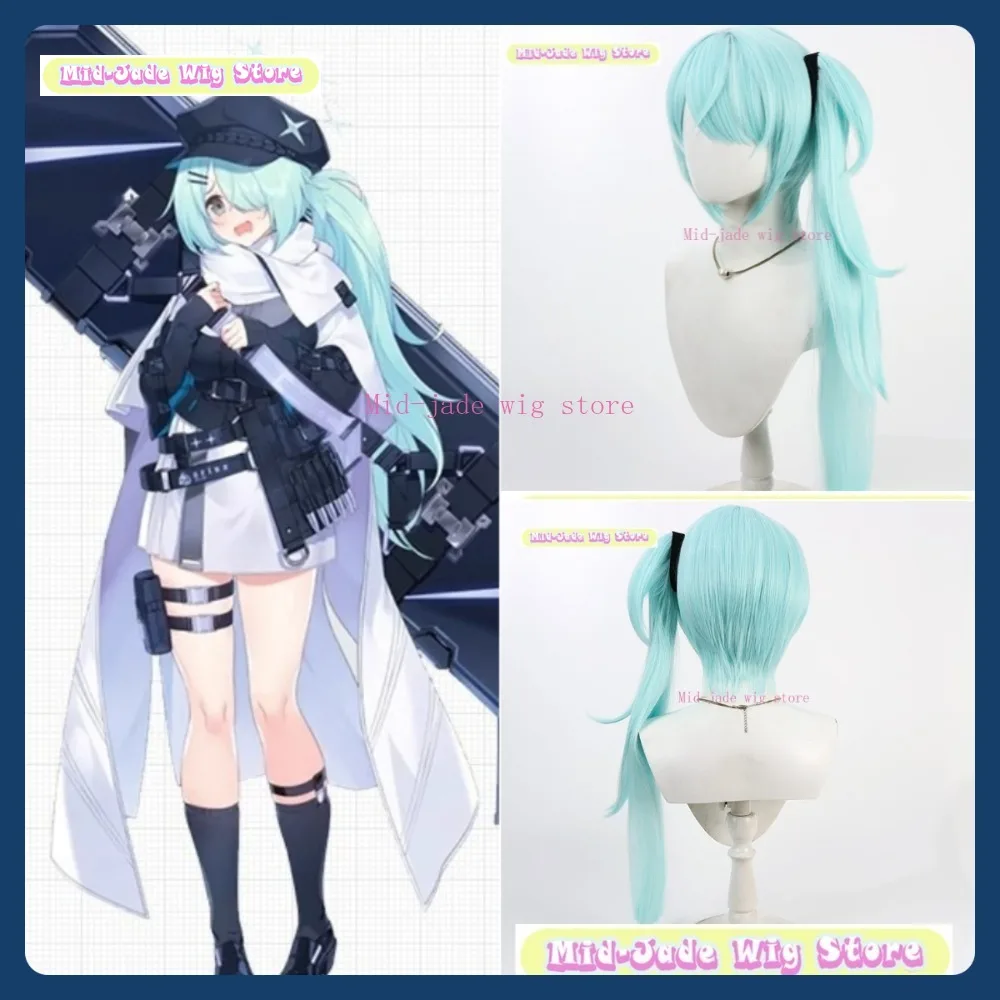 

Mid-jade Wig Store Blue Archive Tsuchinaga Hiyori Cosplay Wig Anime Game Role Playing Synthetic Hair Halloween Party
