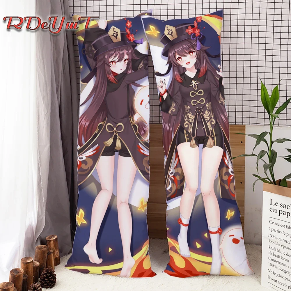 

Аниме Dakimakura Game Genshin Impact Hutao обнимающая наволочка для подушки Чехол Hu Tao наволочка для подушки домашнее постельное белье персиковая кожа 6 размеров