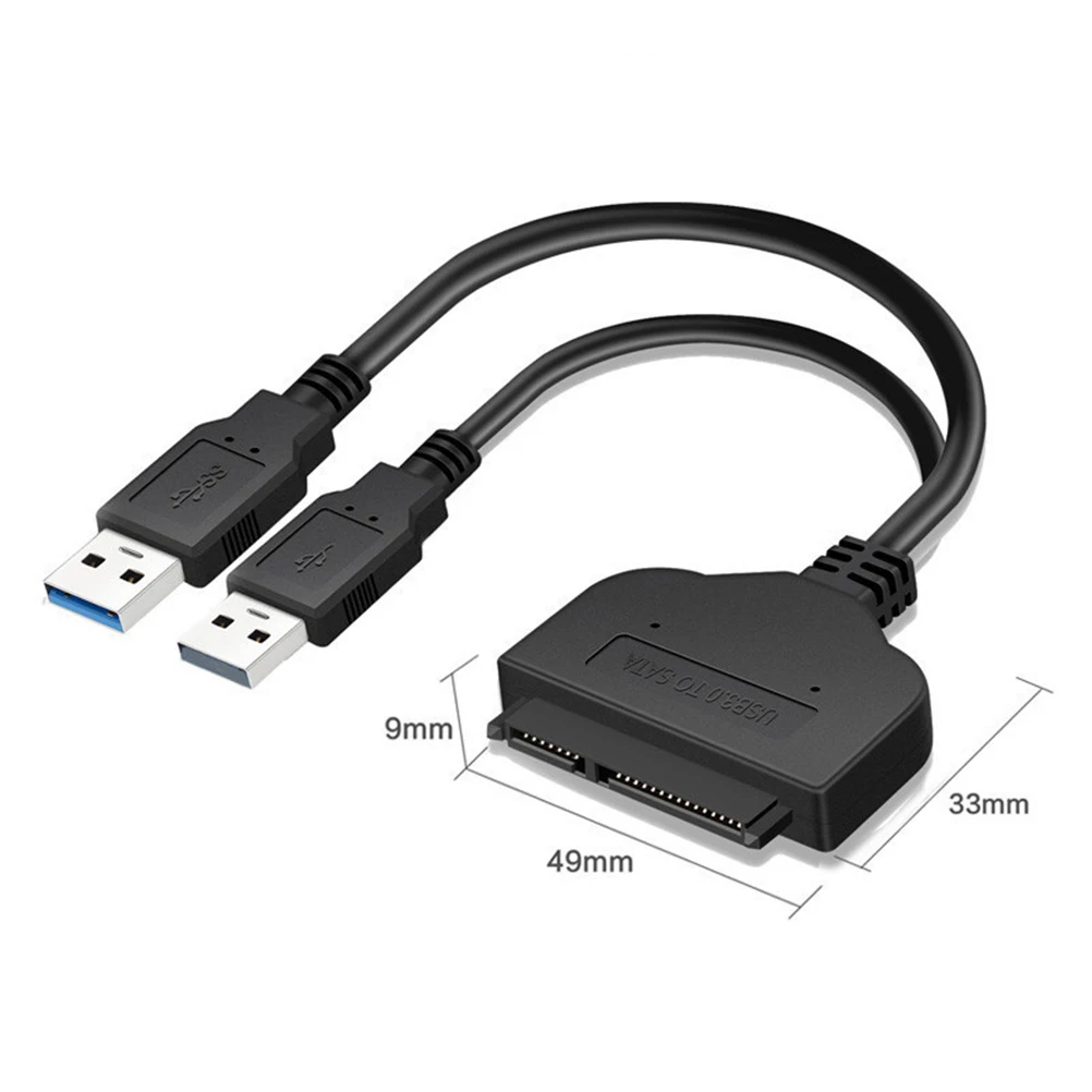 

to USB 3.0 Cable Adapter Converter for External Hard Drive SSD Data Transfer Fast Speed 6Gbps Lightweight Storage