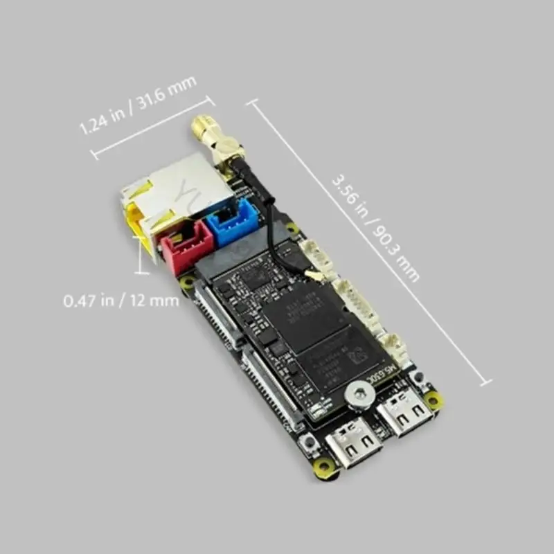 96BA Compute Board AX630C mit 4 LPDDR4, 32 eMMC, RJ45-Ethernet, Typ-C-Unterstützung, Kamera-Unterstützung und – Detail 6