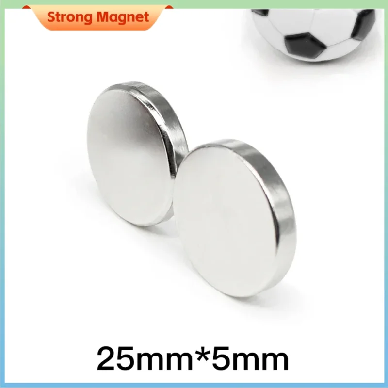 1/2/5/10/15/20PCS 25x5 mm Disc Strong Powerful Magnets N35 Bulk Round Search Magnet 25x5mm Permanent Neodymium Magnet 25*5